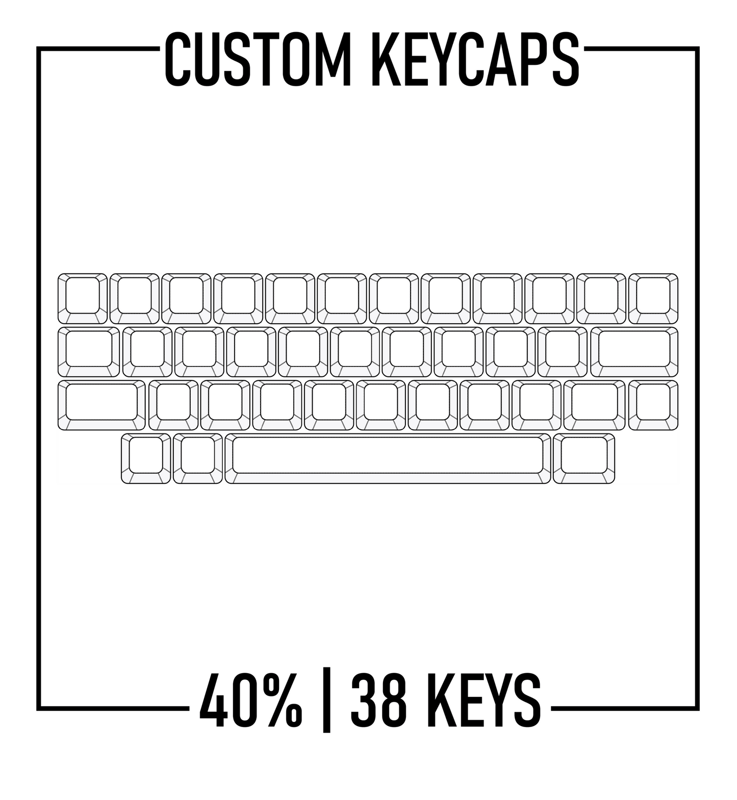 Design Studio - 40% Keyboard Custom PBT Keycap set ( ANSI )