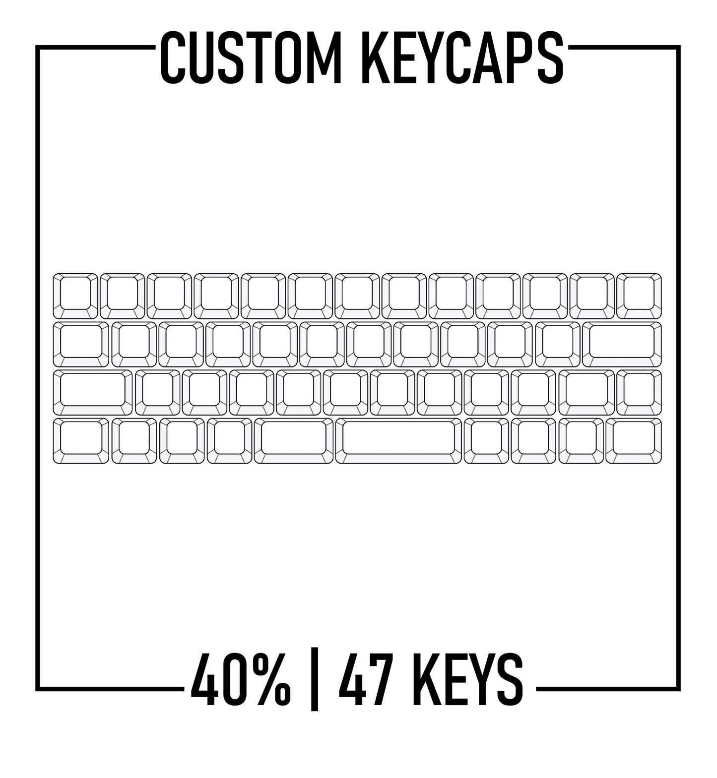 Design Studio - 40% Keyboard Custom PBT Keycap set ( ANSI )