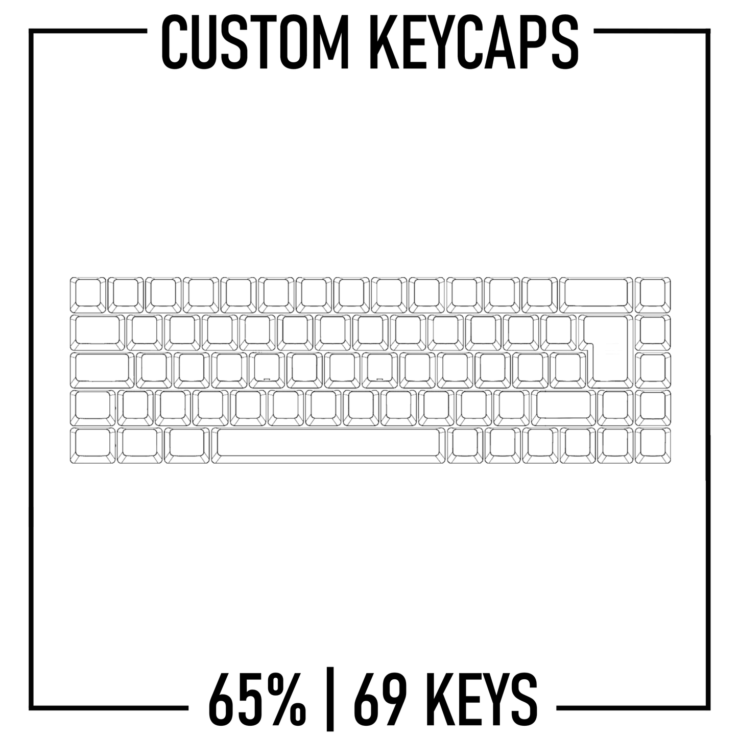 Design Studio - 65% Keyboard Custom Keycaps ( ISO )