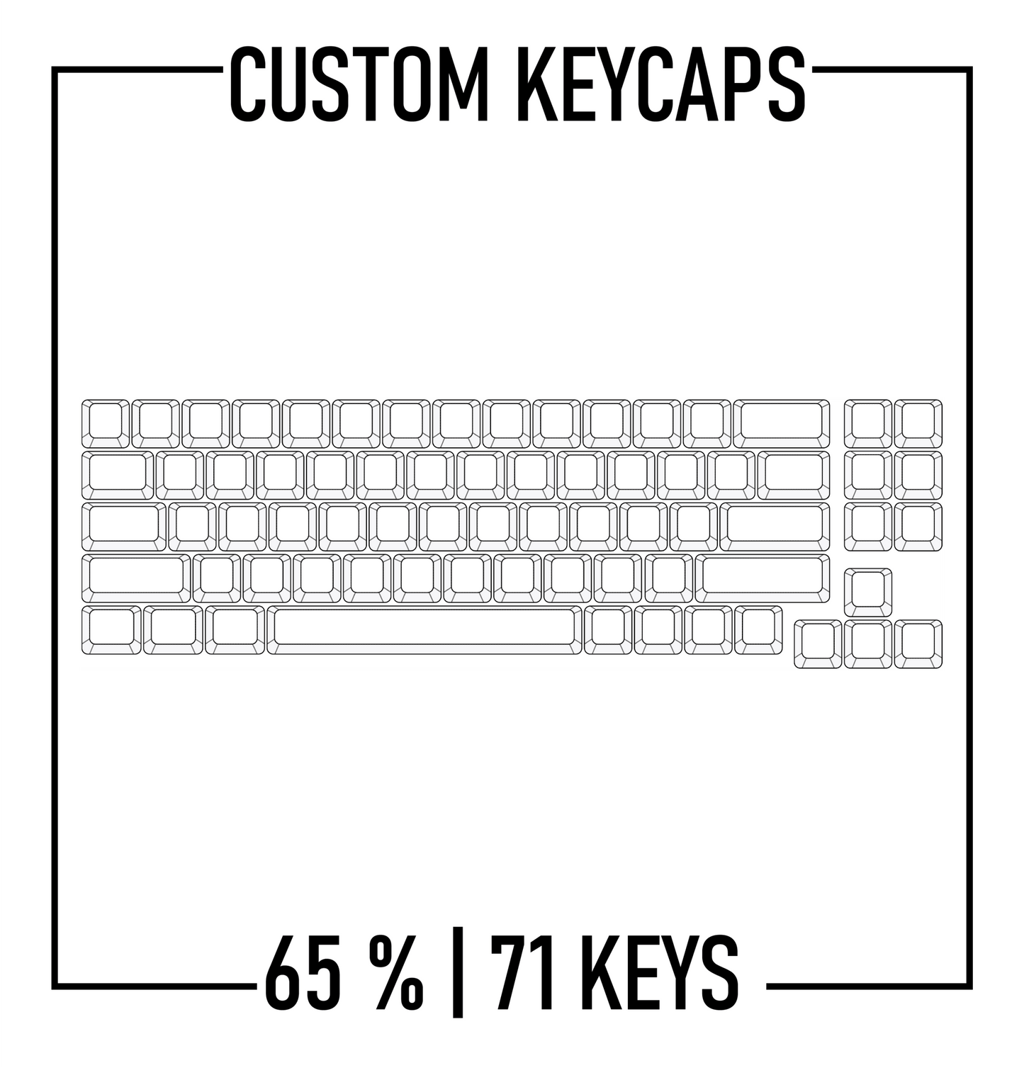 Design Studio - 65% Mechanical Keyboard Custom PBT Keycap set ( ANSI )