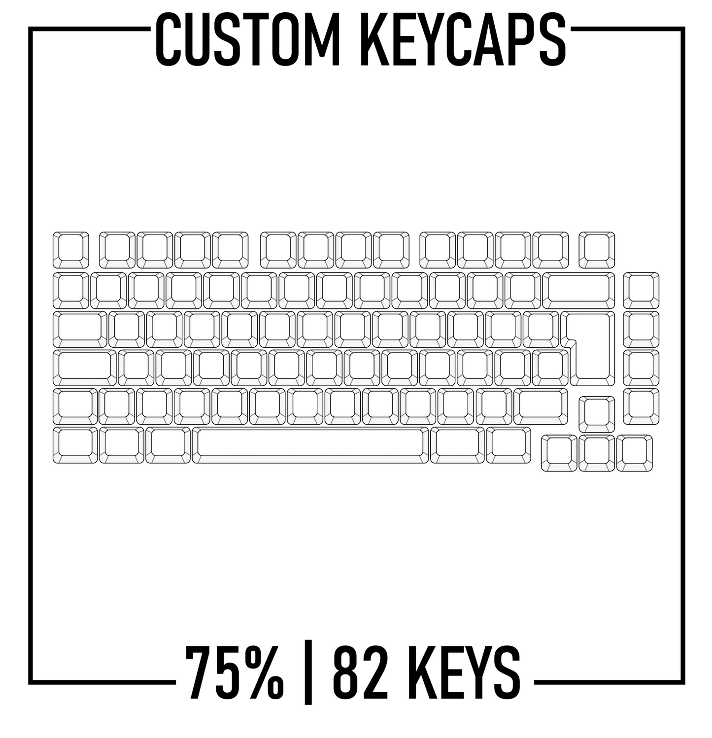 Design Studio - 75% Keyboard Custom Keycap set ( ISO )