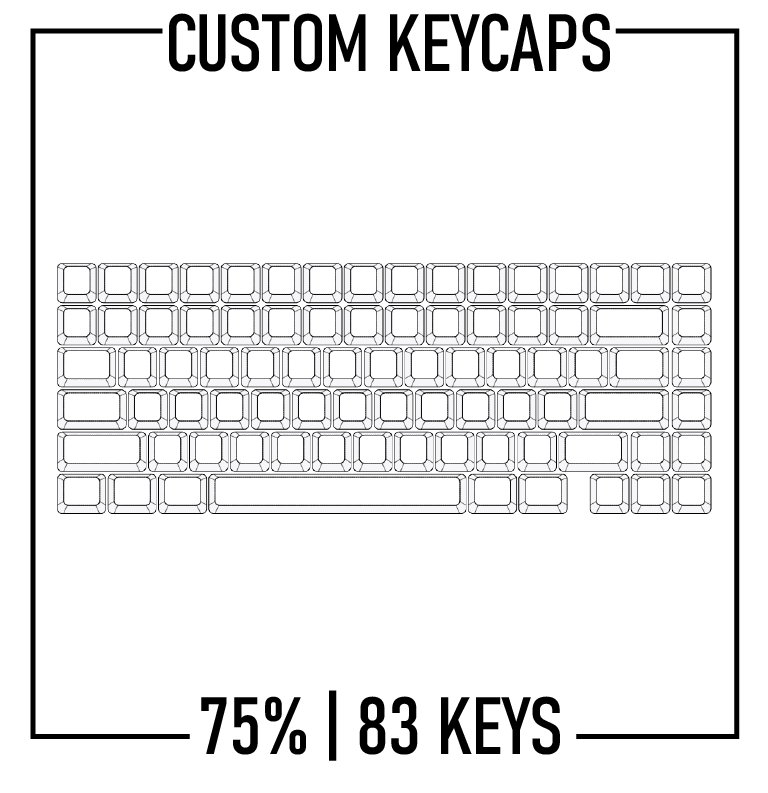 Design Studio - 75% Keyboard Custom PBT Keycap set ( ANSI )