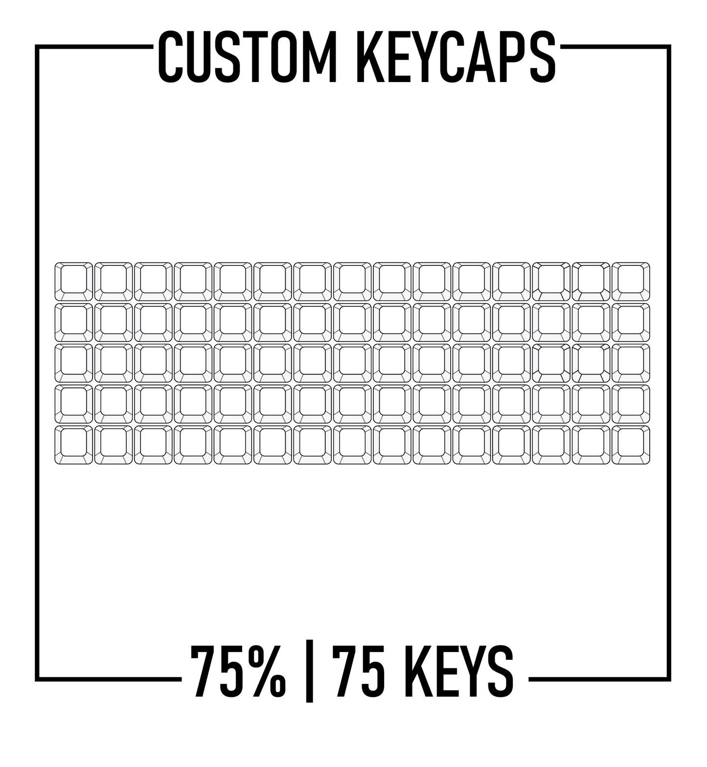 Design Studio 75% Keyboard Custom PBT Keycap set ( ANSI )