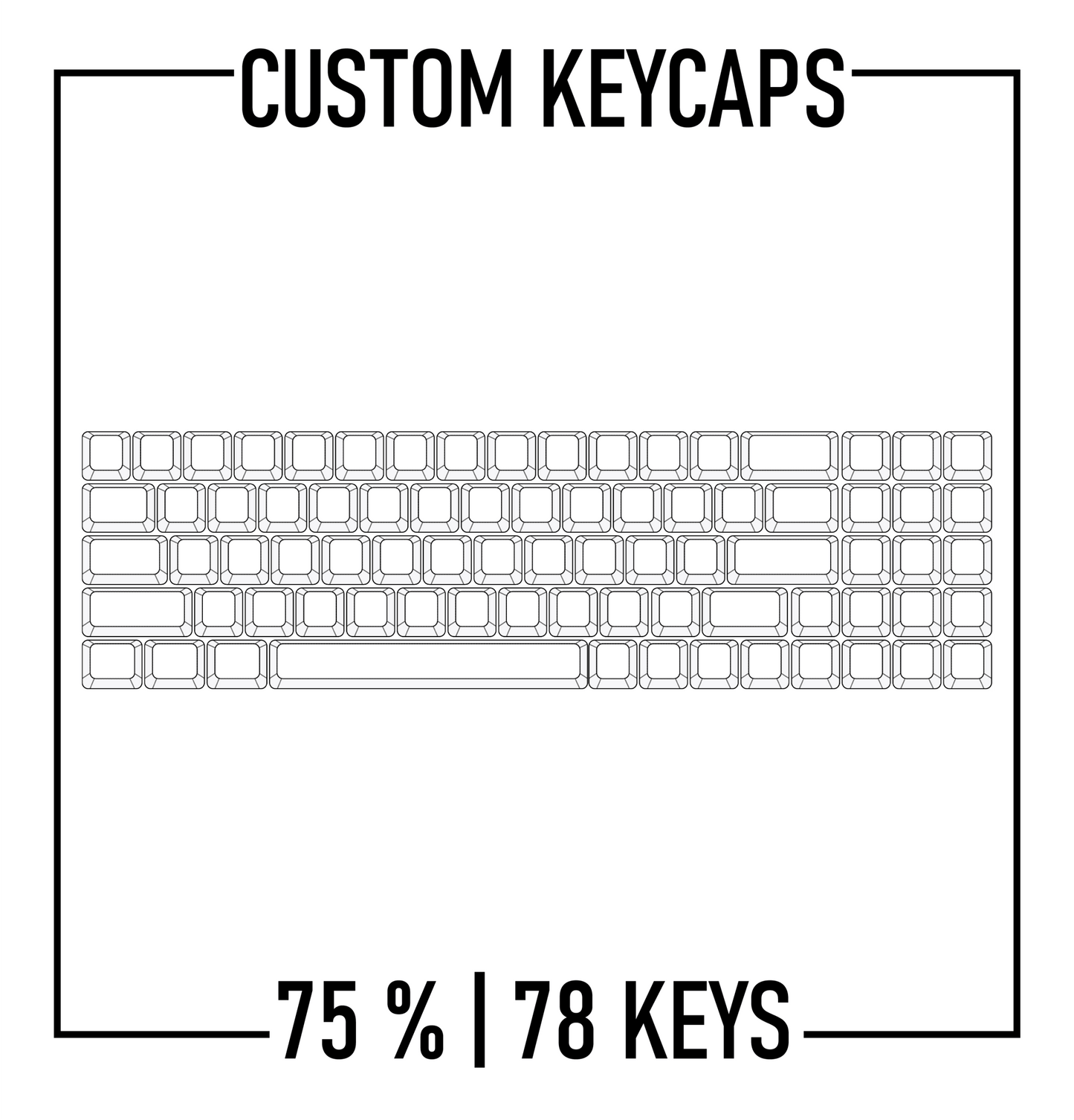 Design Studio - 75% Keyboard Custom PBT Keycap set ( ANSI )