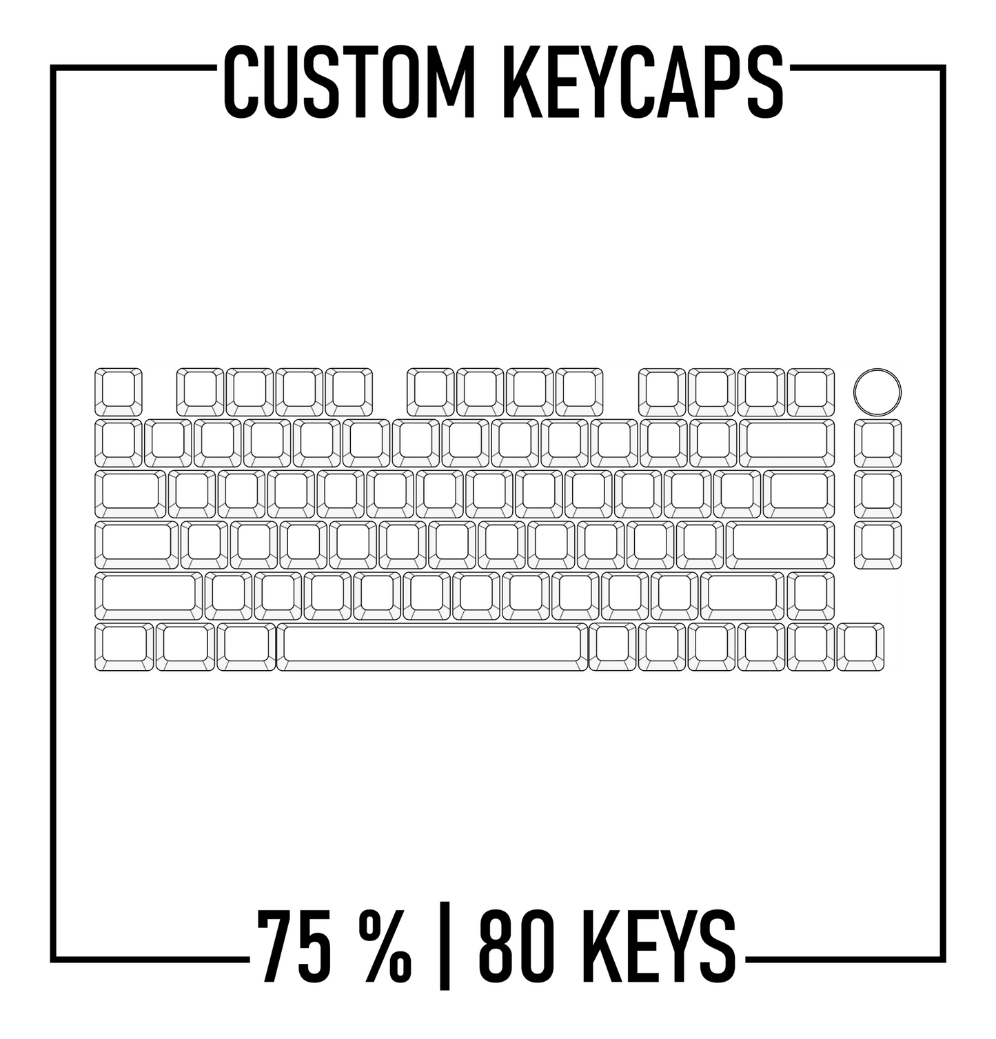 Design Studio - 75% Keyboard Custom PBT Keycap set ( ANSI )