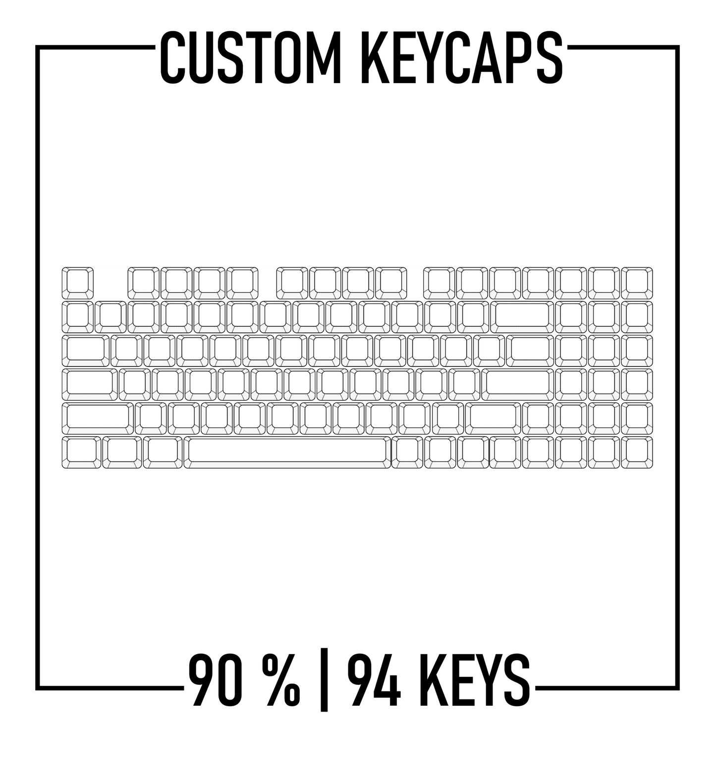 Design Studio 90% Keyboard Custom PBT Keycap set ( ANSI )