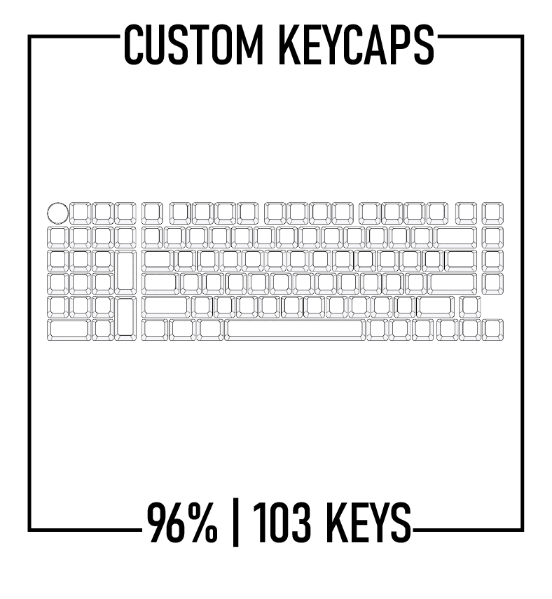 Design Studio 96% Keyboard Custom PBT Keycap set ( ANSI )