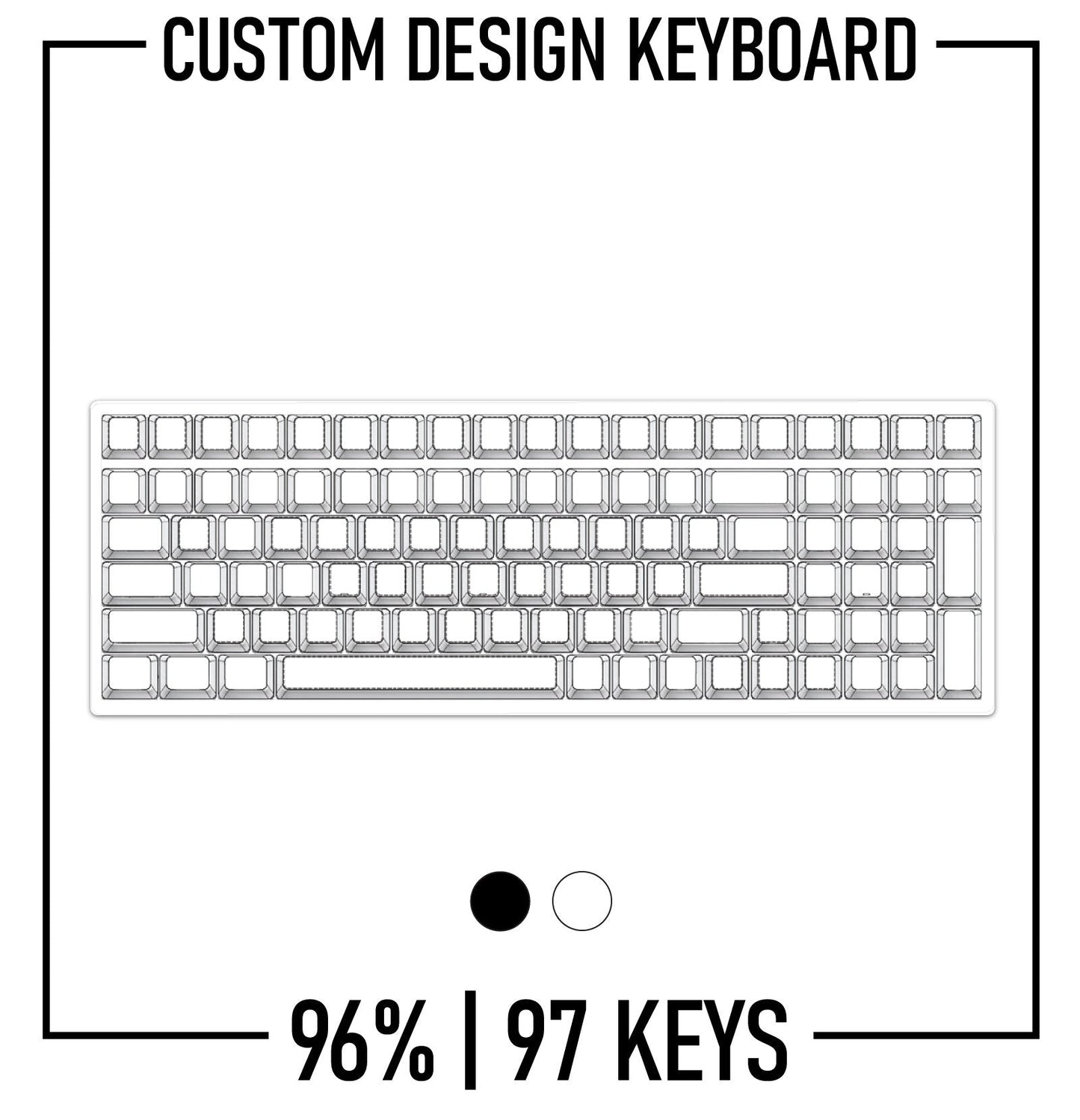Design Studio 96% Keyboard Custom PBT Keycap set ( ANSI )
