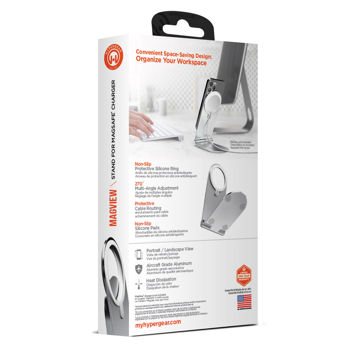 HyperGear MagView Stand for MagSafe Charger with Adjustable Angles