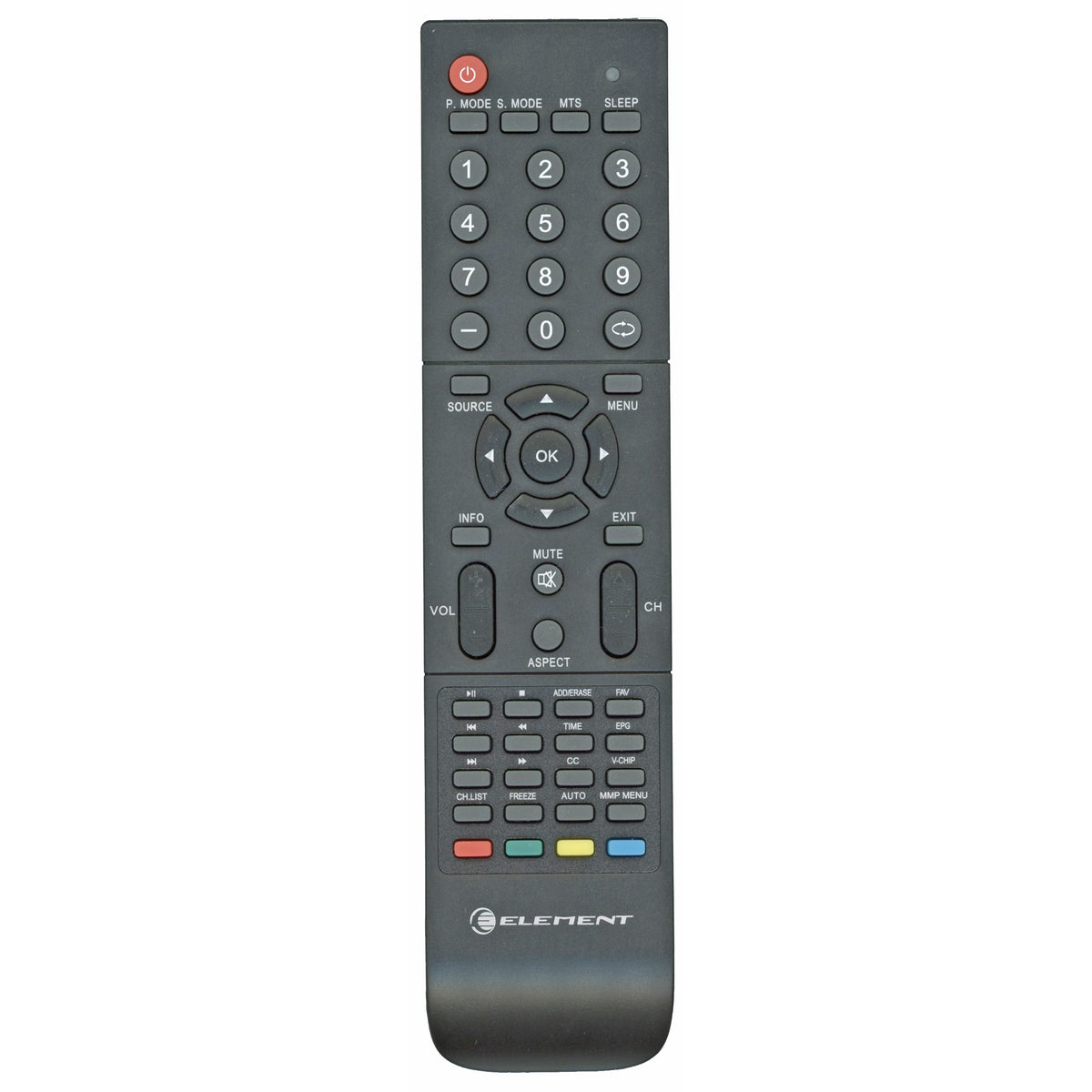 Element L14000000632 TV and TV/DVD COMBO Remote Control - L14000000632