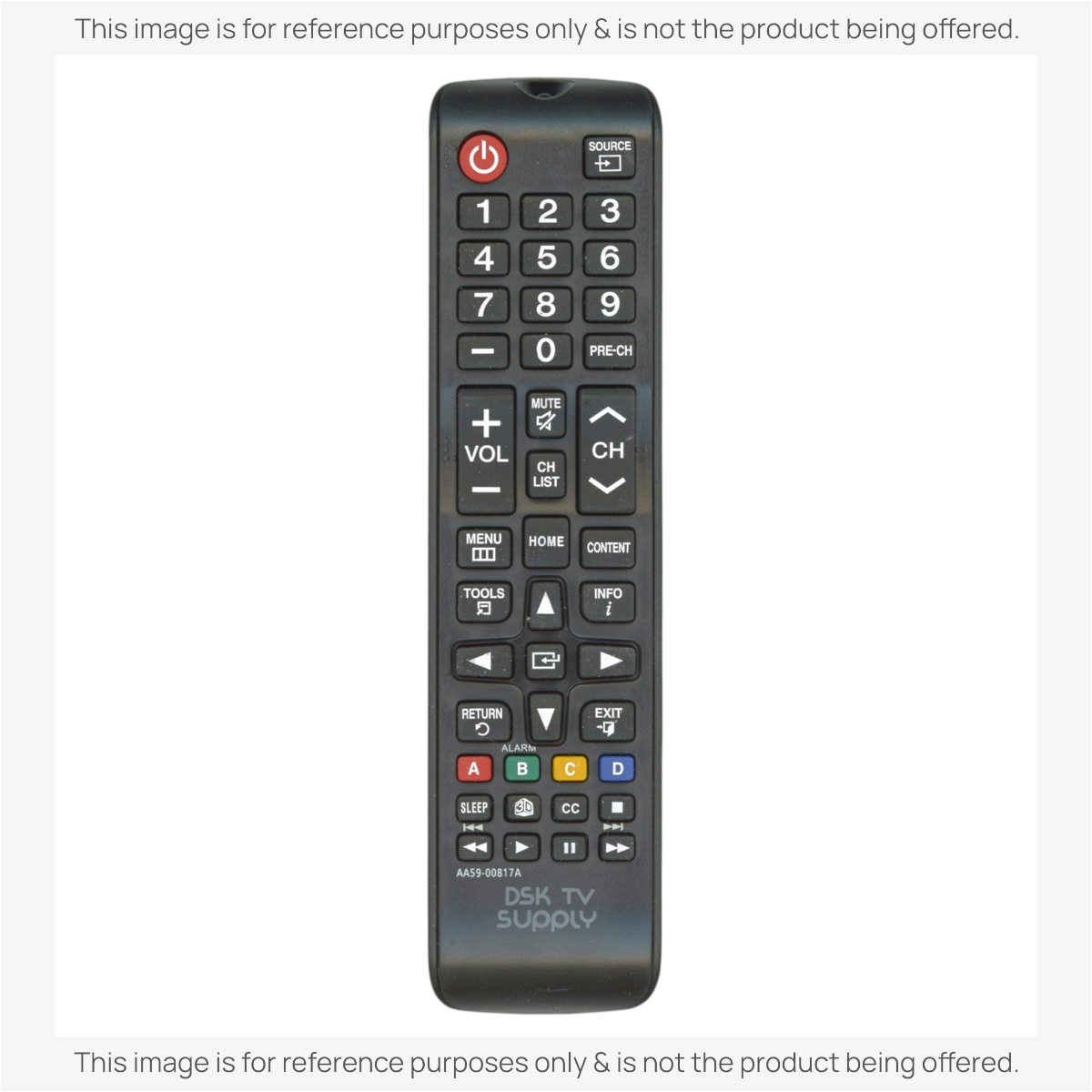 Samsung AA59-00817A Hospitality TV Remote Control - AA5900817A