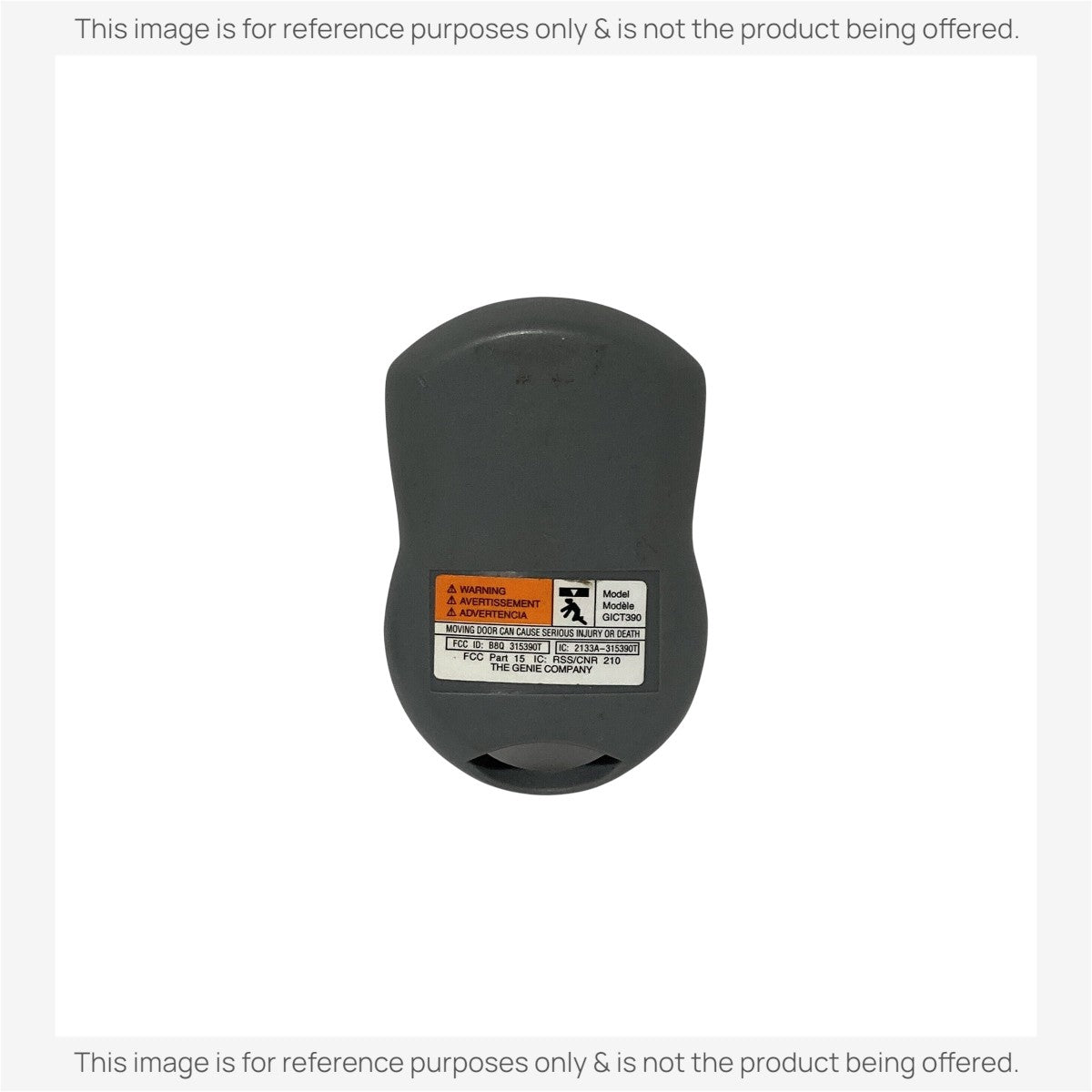 Genie GICT390-1 1-Button Keychain Intellicode Series II 390 MHz Garage Door Opener Remote Control