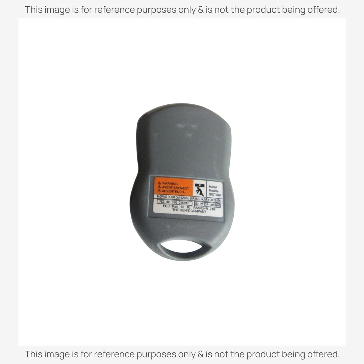 Genie GICT390-3 3-Button Keychain Intellicode Series II 390 MHz Garage Door Opener Remote Control