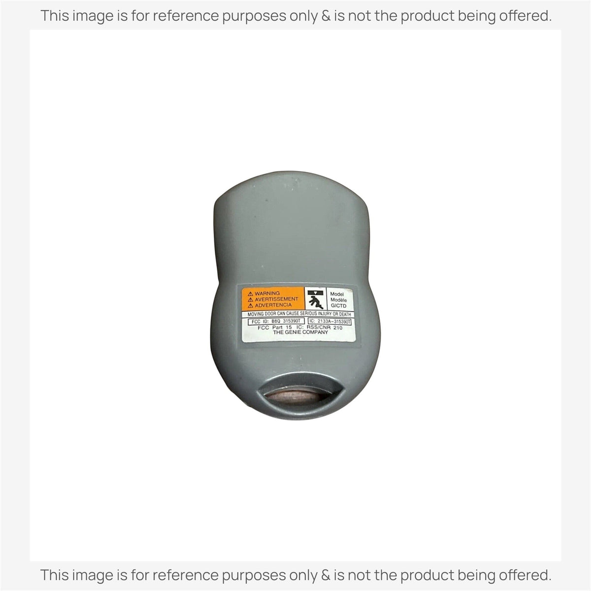 Genie GICTD-1 1-Button 315/390MHz keychain Garage Door Opener Remote Control