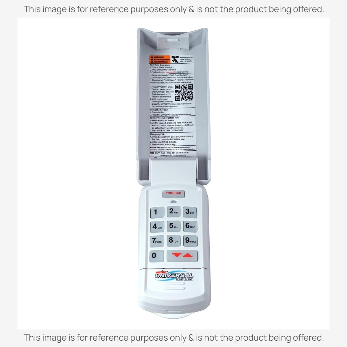 Genie GUK-R Universal Keypad Compatible with LiftMaster Chamberlain Genie Craftsman and More Garage Door Opener Remote Control