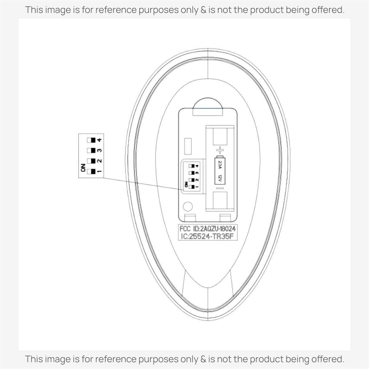 Harbor Breeze TR35F 2AQZU-18024 Ceiling Fan Remote Control