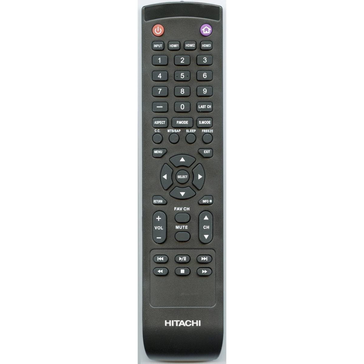 Hitachi 830100K8700070 TV Remote Control
