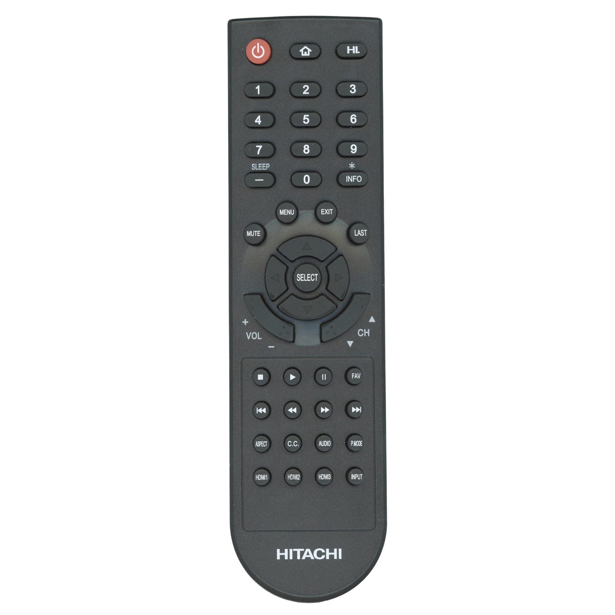 Hitachi 850137184 TV Remote Control