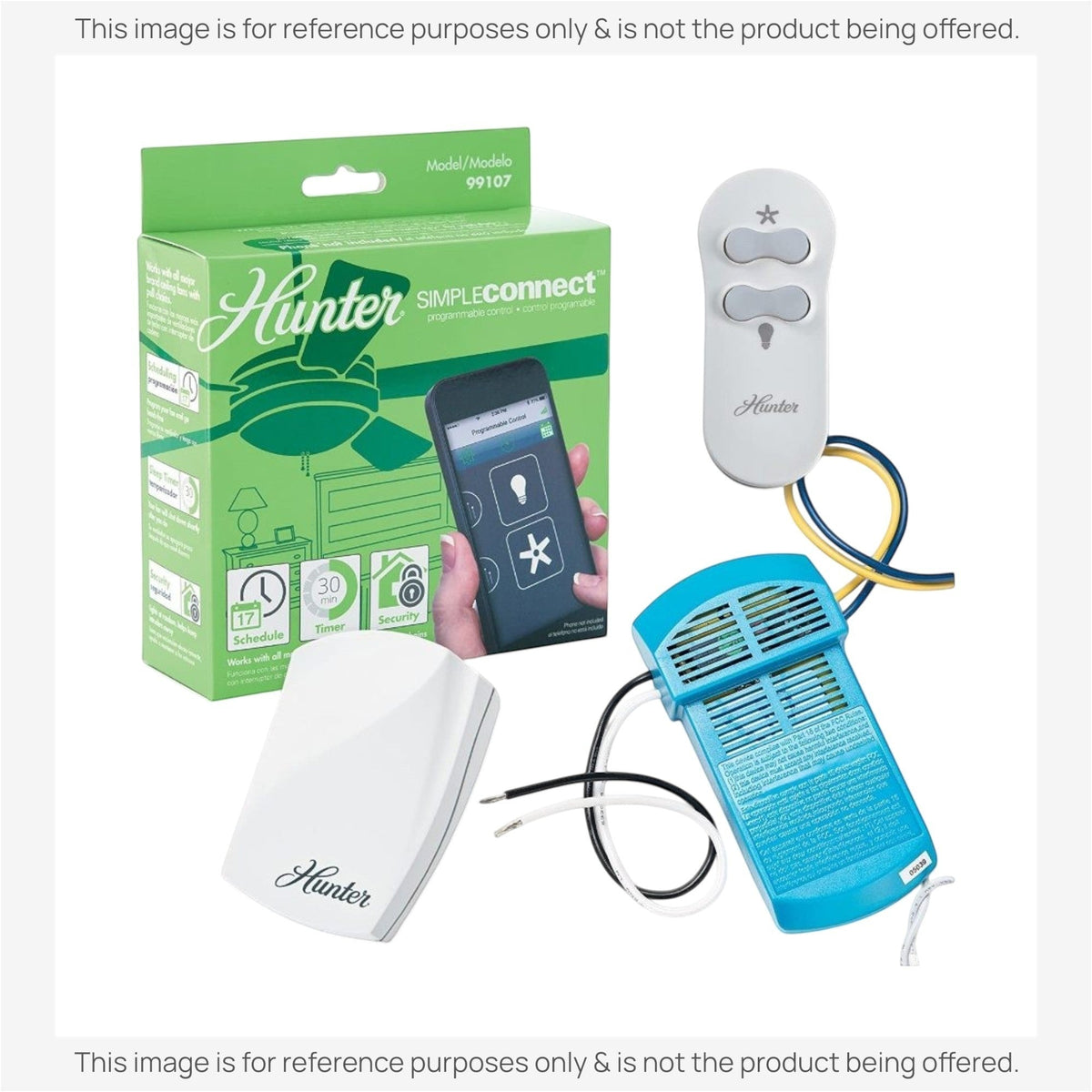 Hunter 99107 SimpleConnect Ceiling Fan Remote Control Kit