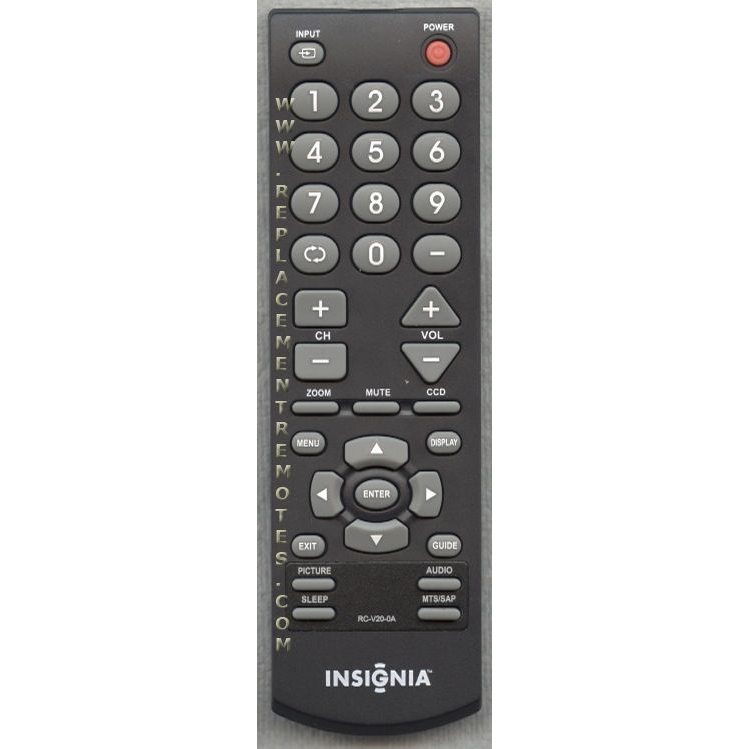 Insignia RCV200A TV Remote Control