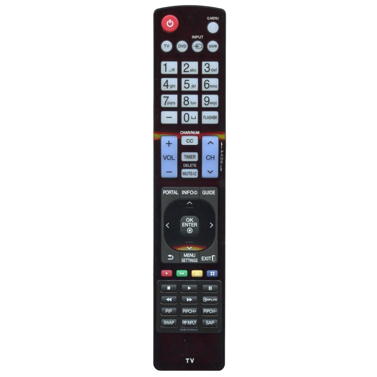 LG AKB73755414 TV Remote Control