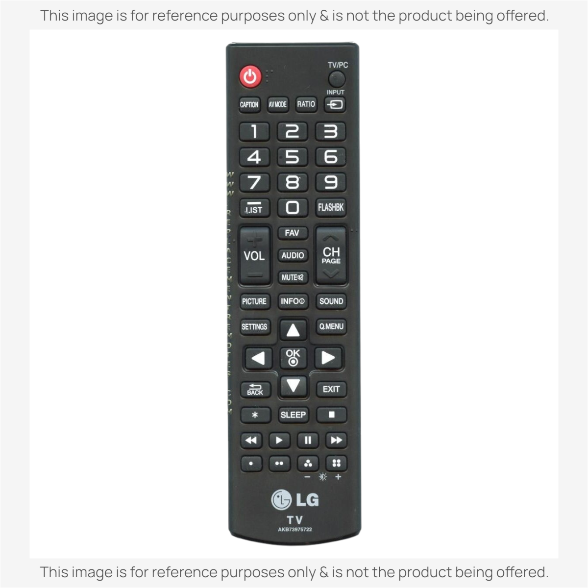LG AKB73975722 TV Remote Control