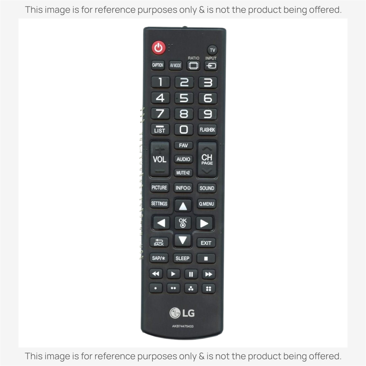 LG AKB74475433 TV Remote Control