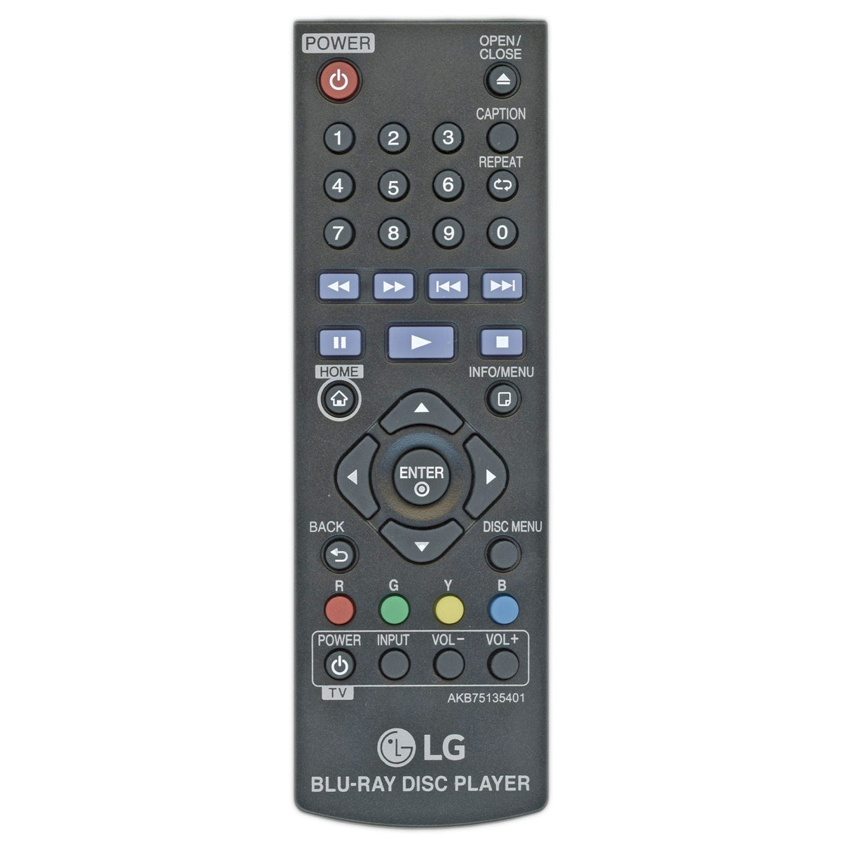 LG AKB75135401 Blu-ray Home Theater Remote Control