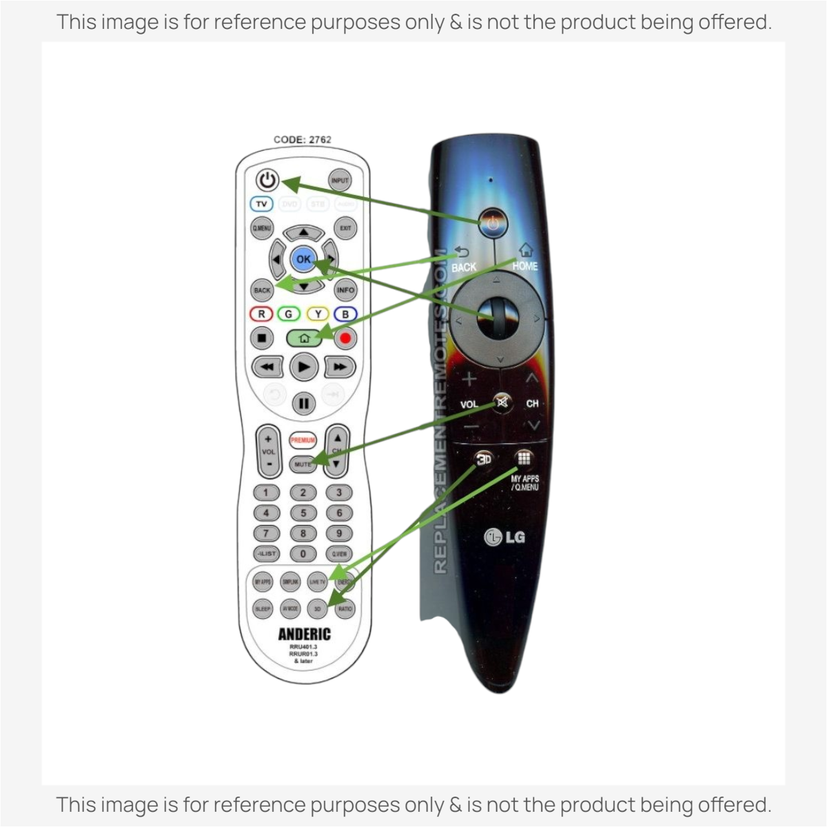 LG ANMR3005 TV Remote Control