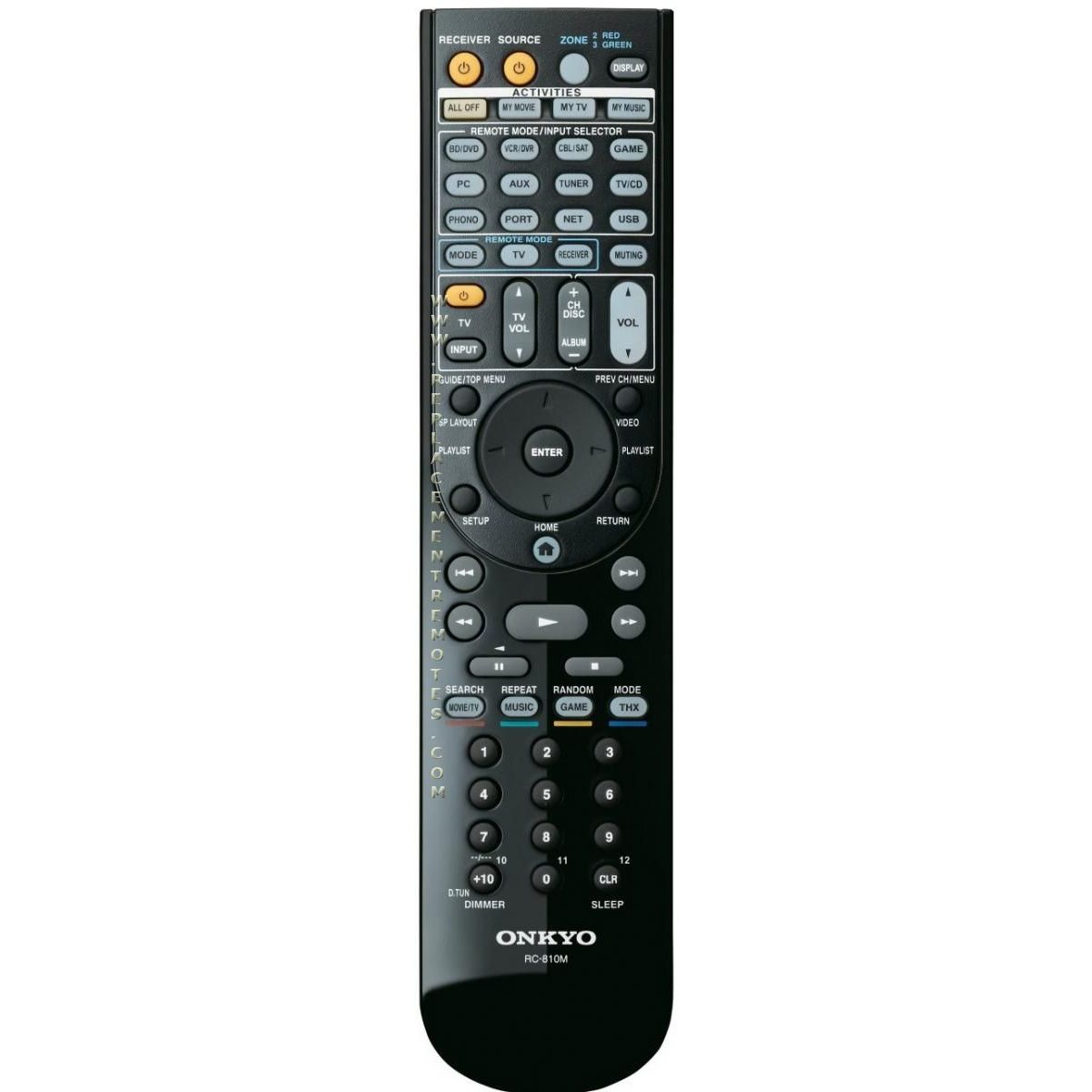 Onkyo RC810M Receiver Remote Control | RC-810M