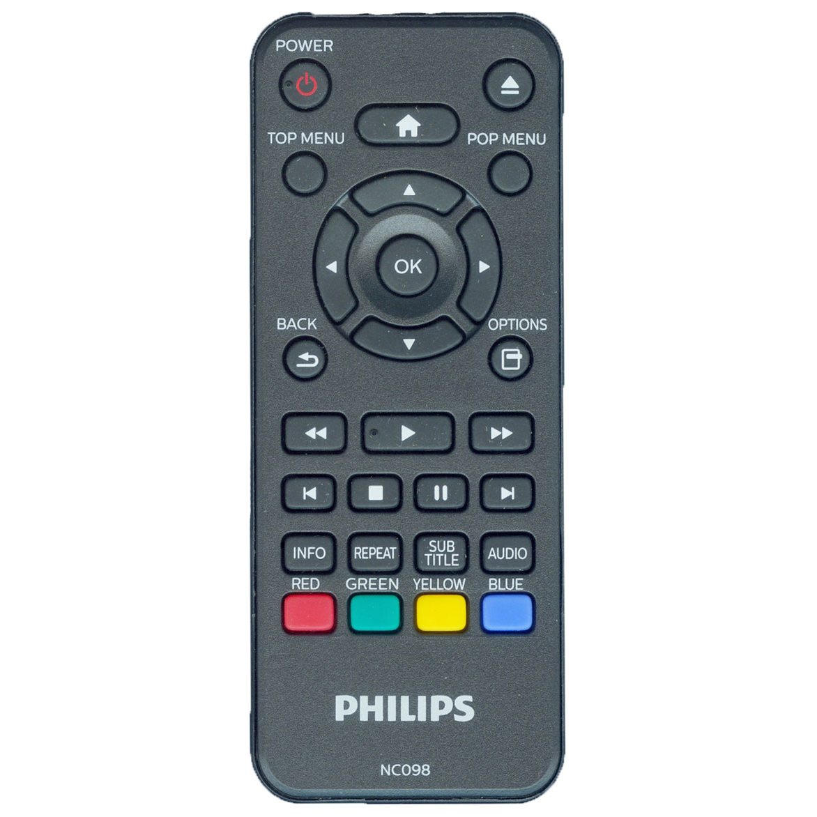 Philips NC098UL Blu-ray Remote Control for BDP1502/F7A