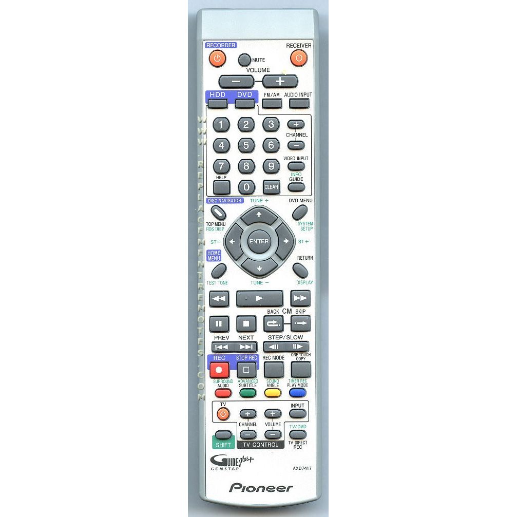 Pioneer AXD7417 Audio Remote Control