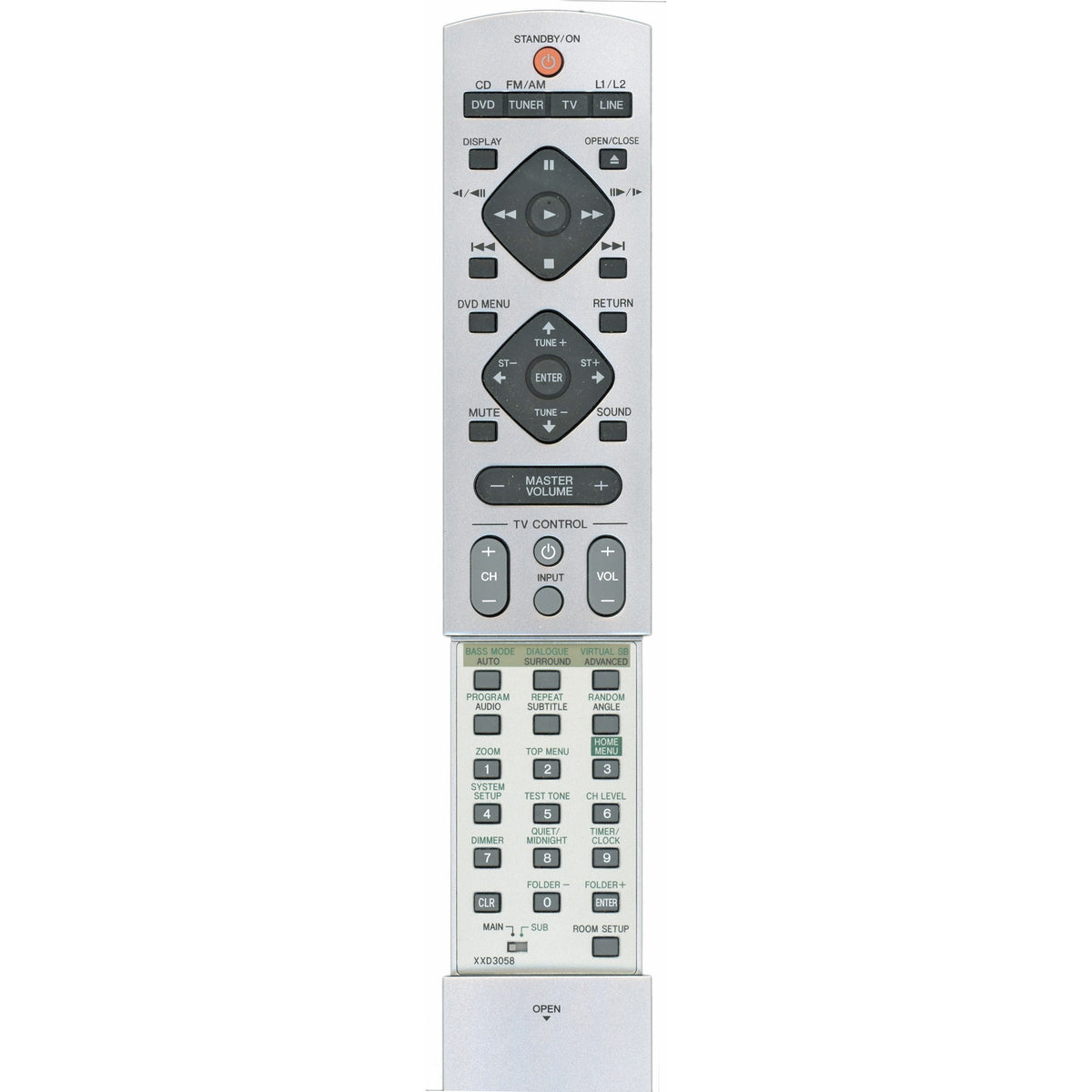 Pioneer XXD3058 Home Theater Remote Control