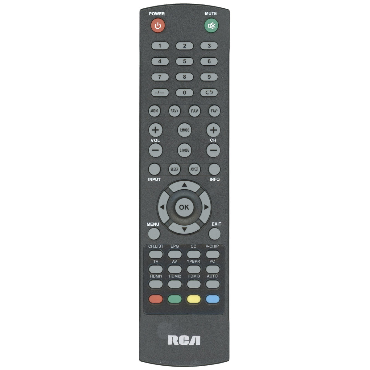 RCA RCRLDED002 TV Remote Control