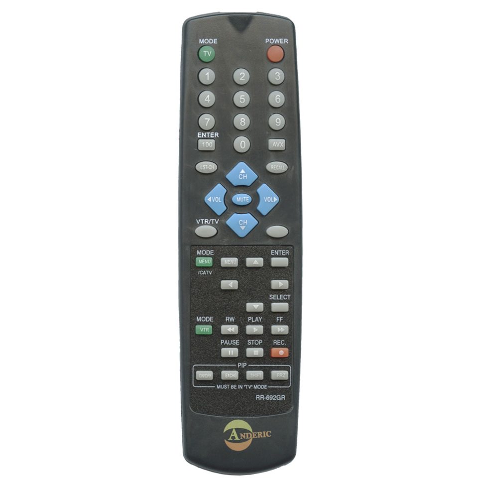 Anderic RR692GR Replacement Remote Control for Hitachi TV | CLU692GR, CLU950MP, CLU670GR