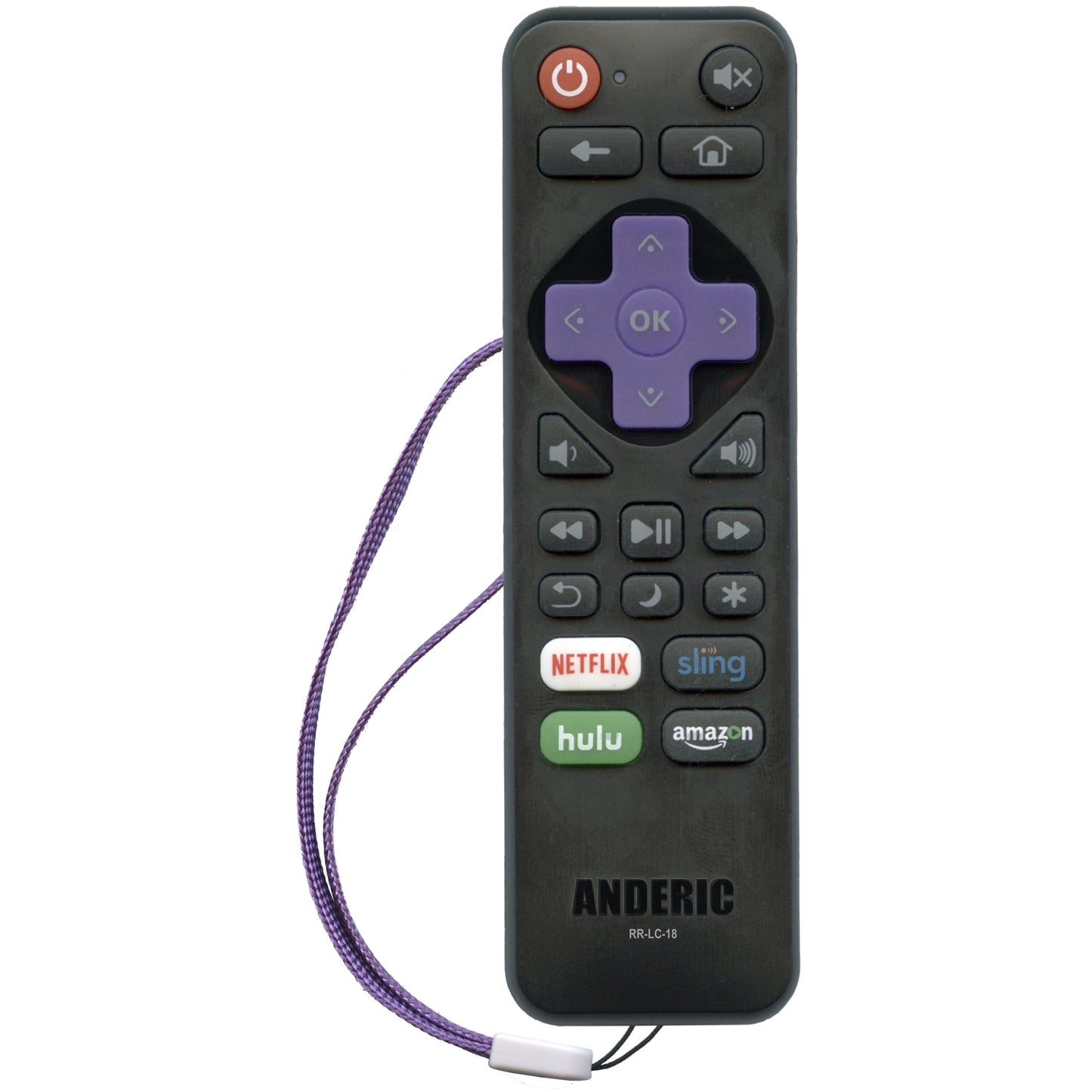 Sharp LC-RCRUS-17 Roku TV Remote Control | 2016 - LCRCRUS17