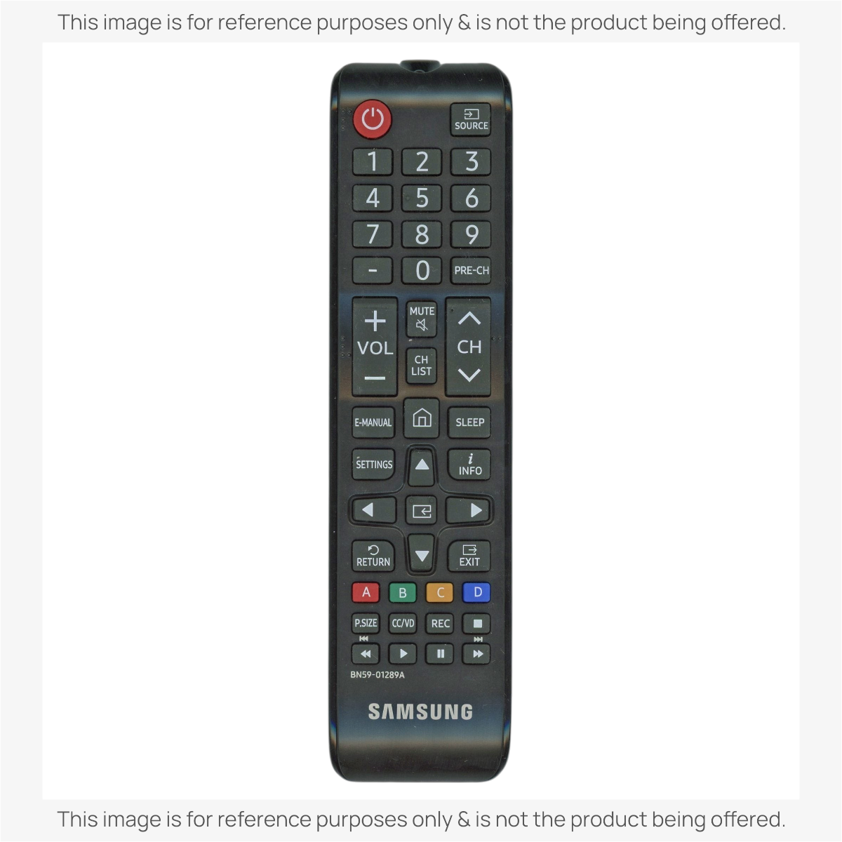 Samsung BN59-01289A 2017 IR TV Remote Control - BN5901289A