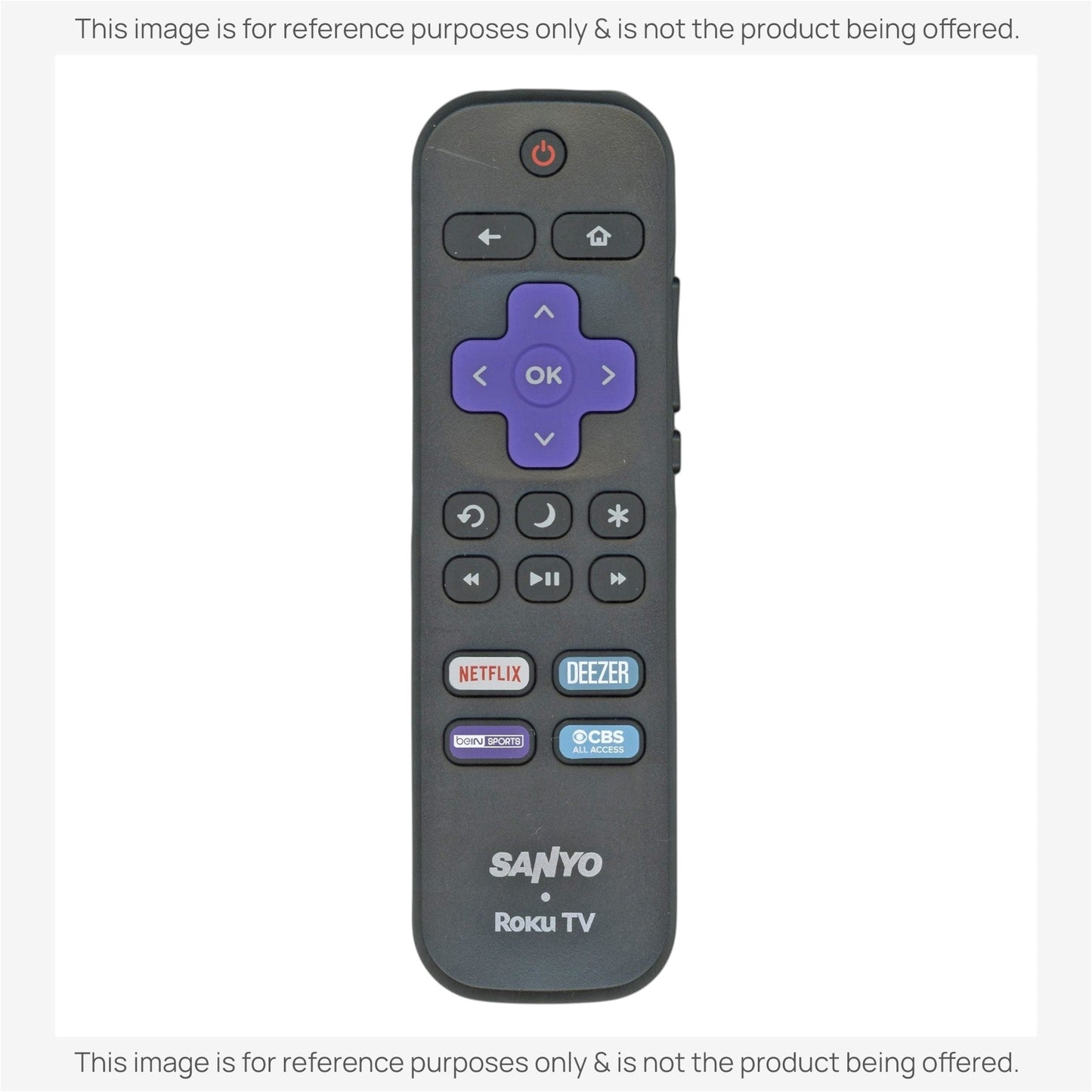 Sanyo 06518W21SA01XS ROKU TV Remote Control
