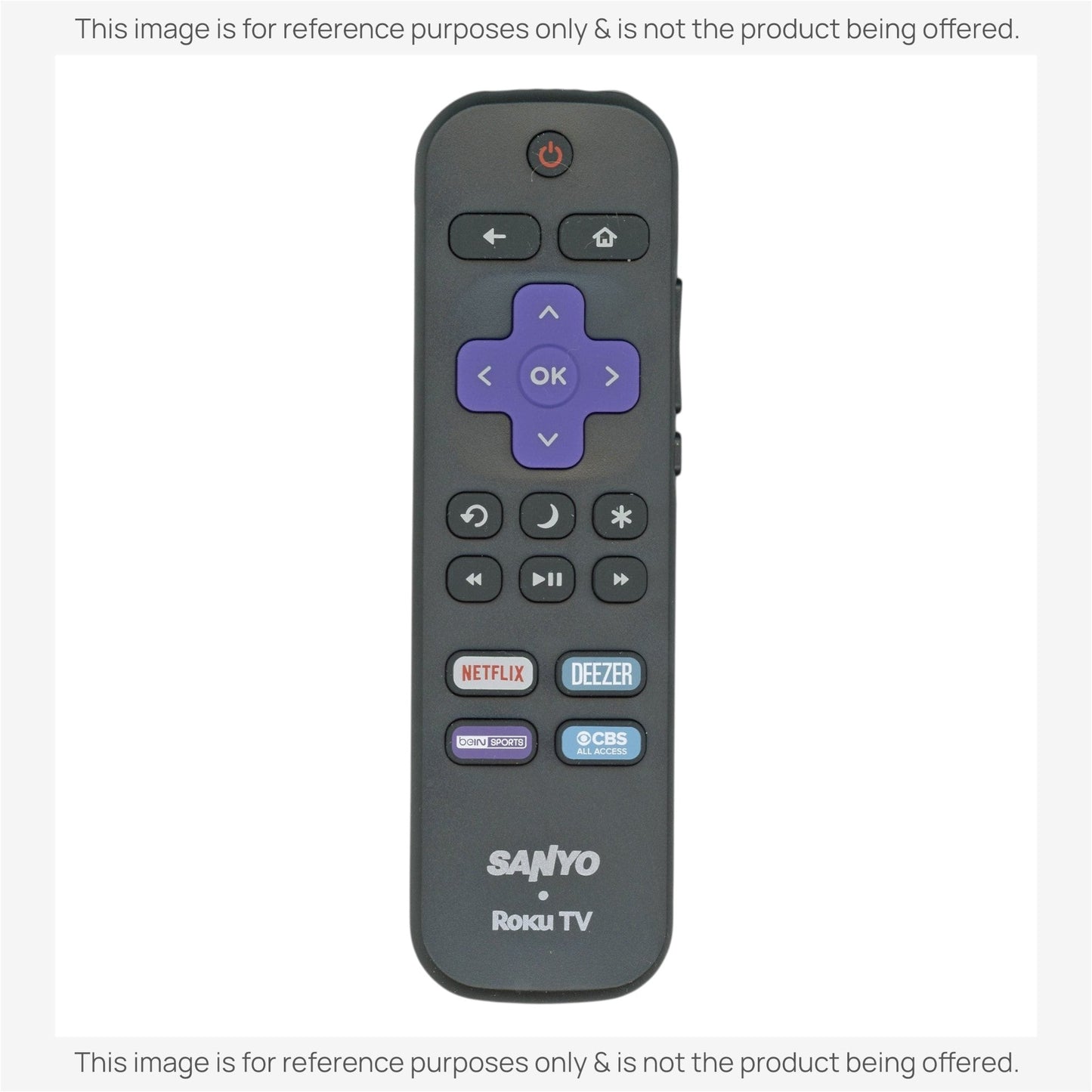 Sanyo 101018E0040 ROKU TV Remote Control