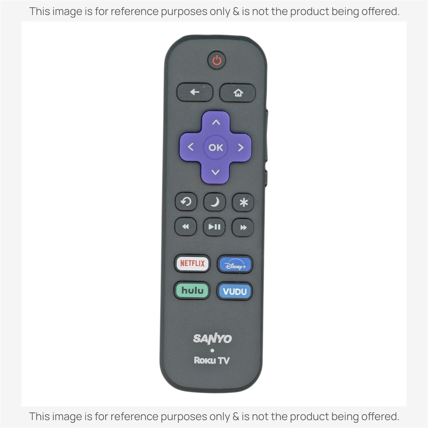 Sanyo RC-ALIR ROKU TV Remote Control | Netflix | Disney + | Hulu | VUDU - 3226000857