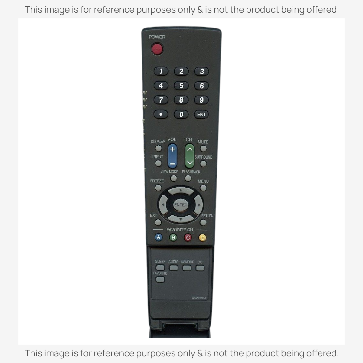 Sharp GA549WJSA TV Remote Control