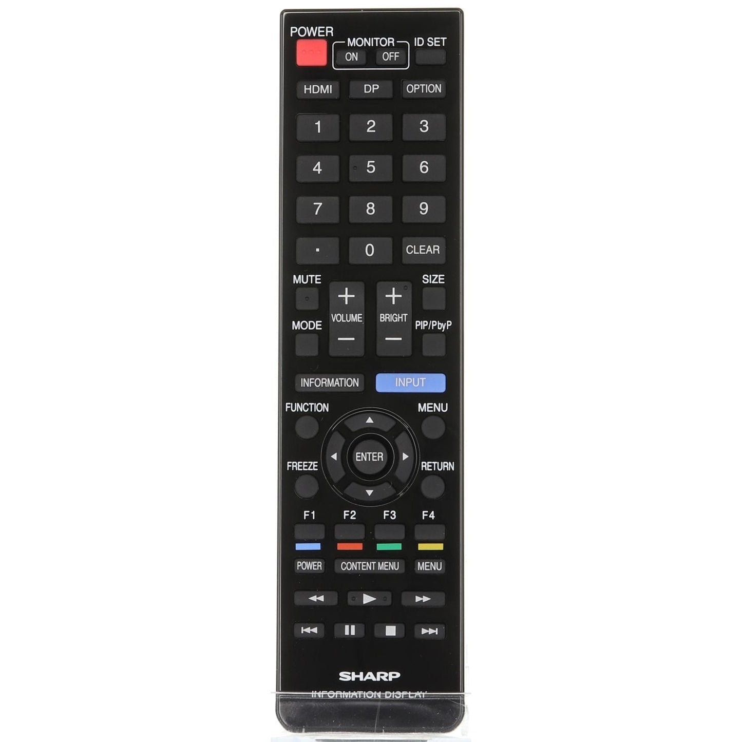 Sharp RRMCG1019MPPZ Monitor Remote Control