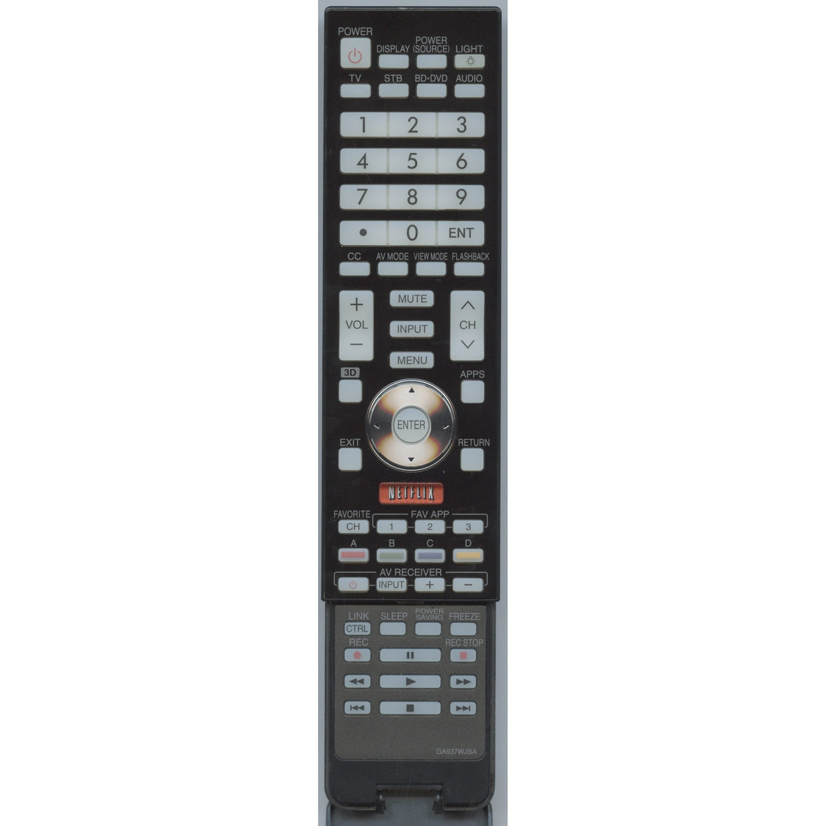 Sharp RRMCGA937WJSA TV Remote Control