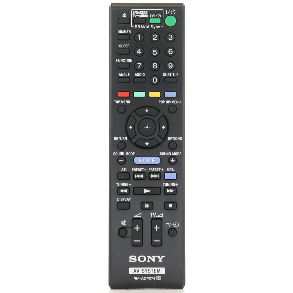 Sony RM-ADP074 Receiver Remote Control - RMADP074