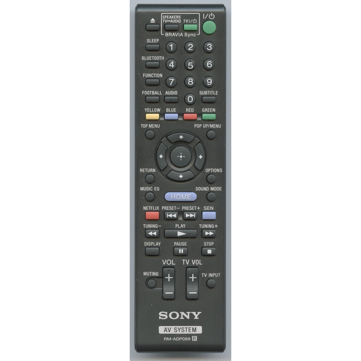 Sony RM-ADP089 Receiver Remote Control - RMADP089