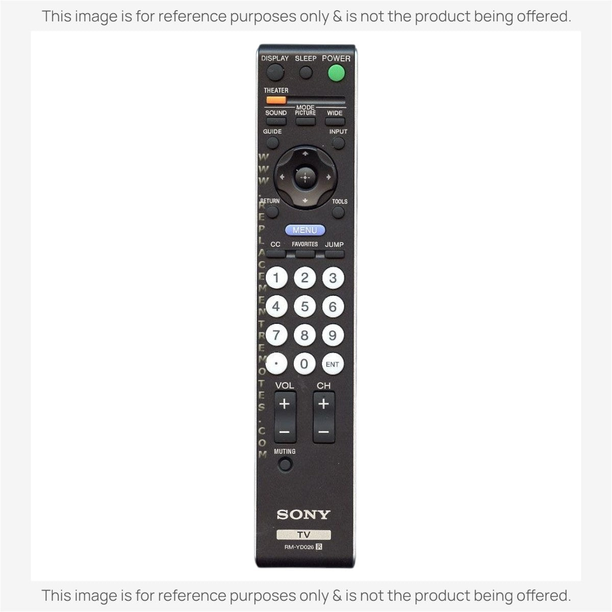 Sony RM-YD026 TV Remote Control - RMYD026