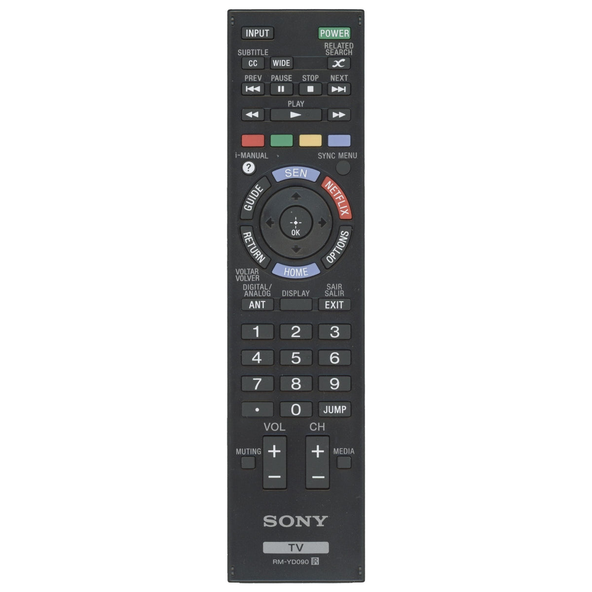 Sony RM-YD090 TV Remote Control - RMYD090