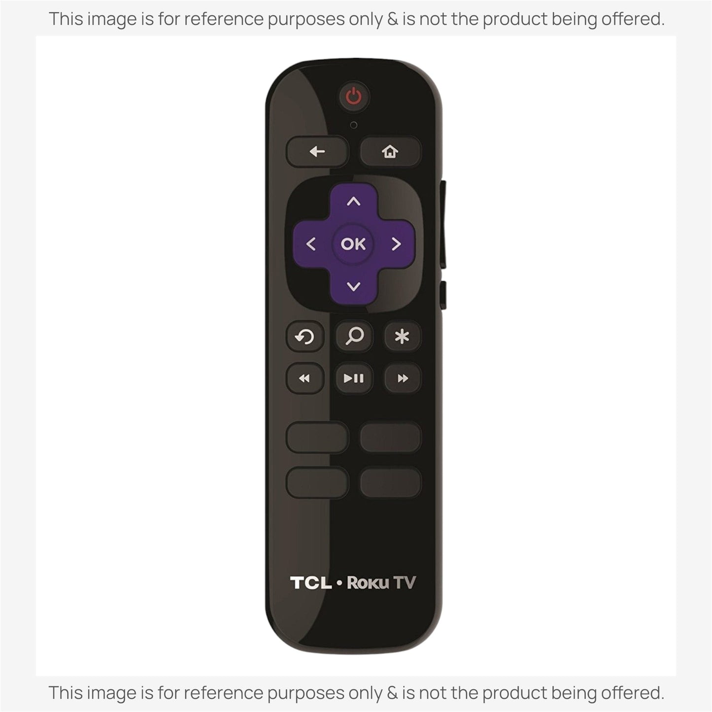 TCL BRC64 RF W/ headphone jack Roku TV Remote Control - Netflix, sling, Hulu, Starz- 06-RFZNWF-BRC64