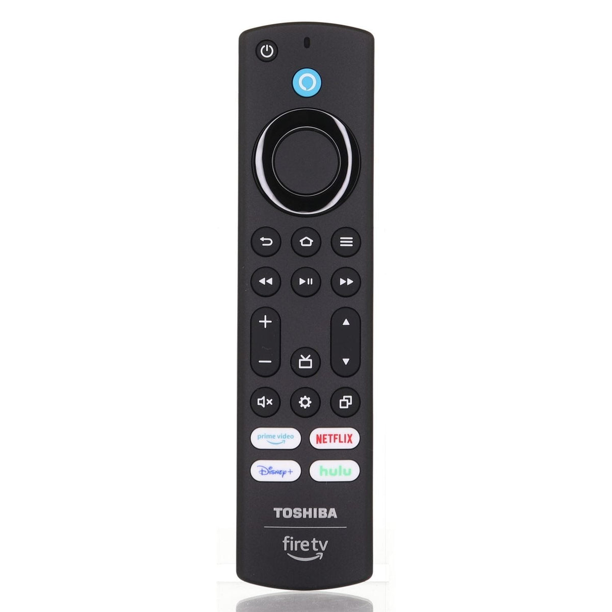 Toshiba PUW-2K19-YKF478 Fire TV Remote Control | 2023 | Voice | Prime Video | Netflix | Disney+ | Hulu - PUW2K19YKF478