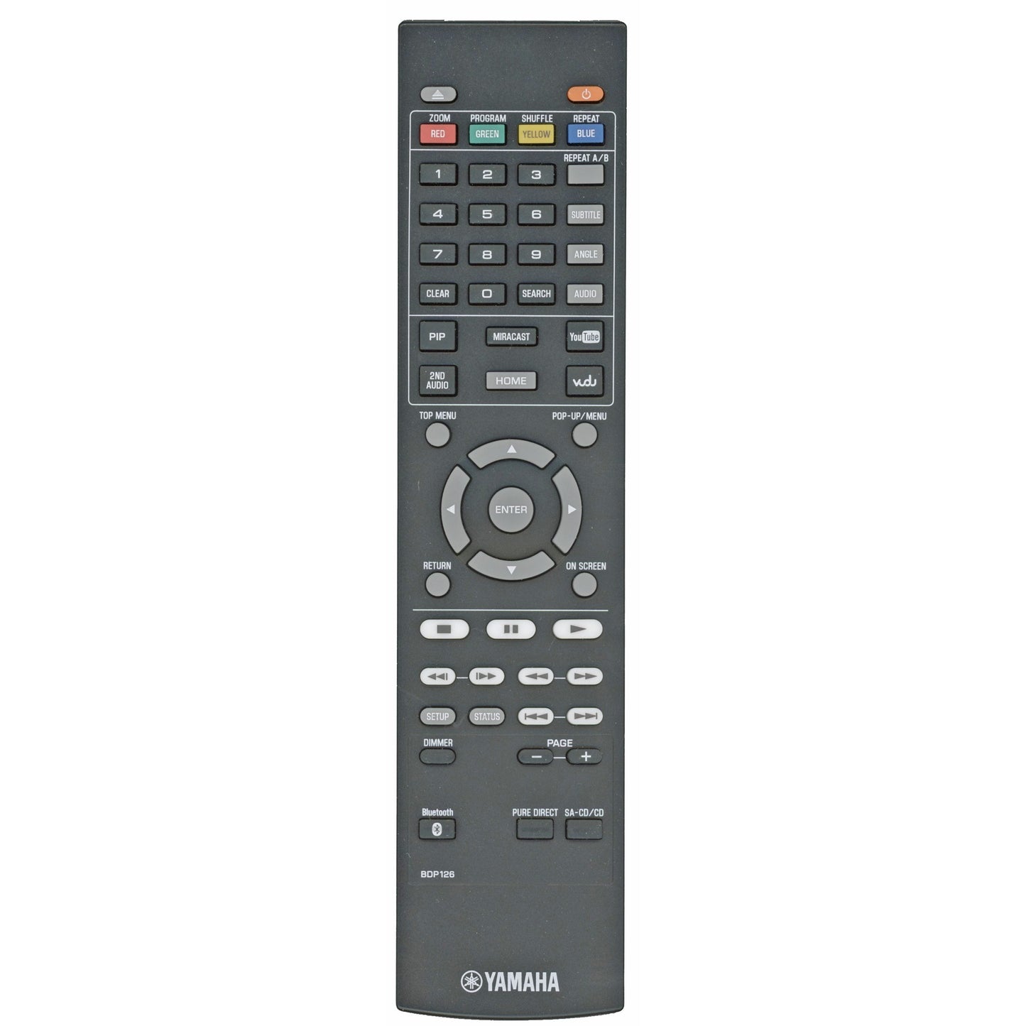 Yamaha BDP126 DVD Remote Control